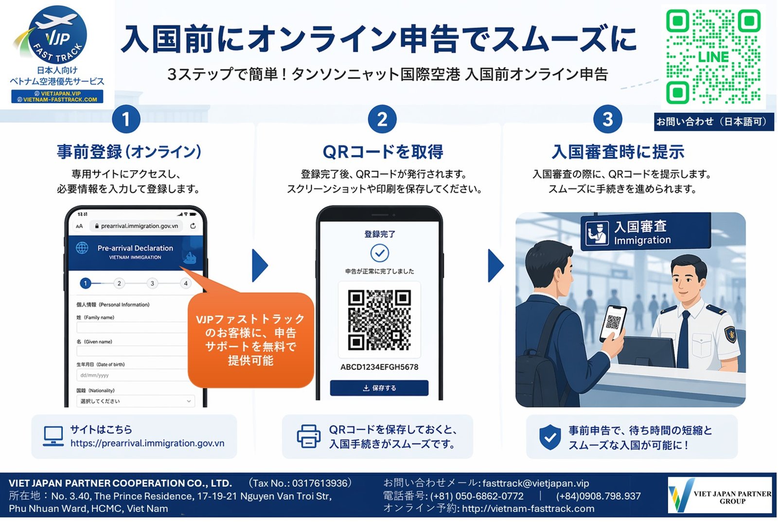 タンソンニャット空港の入国前オンライン事前申告Pre-arrival Information（PAI）ガイド
