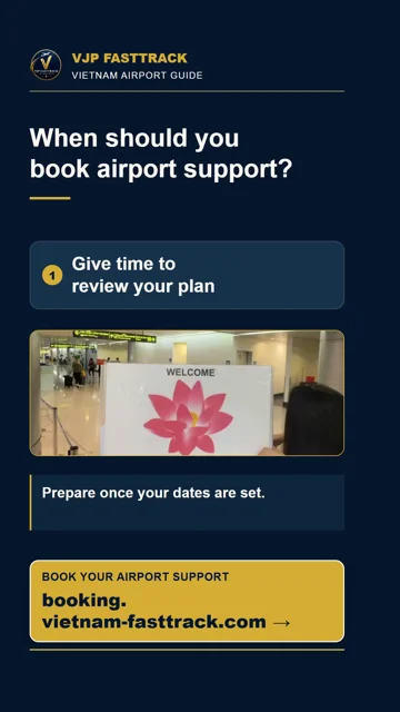 When Should You Book Vietnam Airport Support?