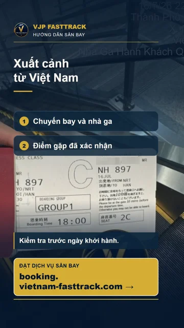 Xuất cảnh từ Việt Nam: Các bước hỗ trợ trước khi lên máy bay