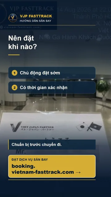 Nên đặt hỗ trợ sân bay khi nào? Đặt trước và yêu cầu sát giờ